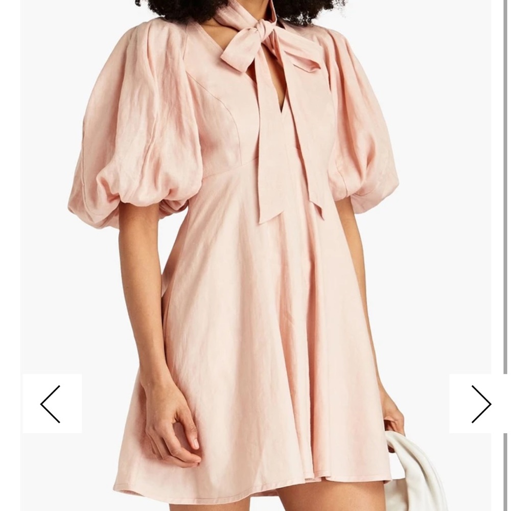 ZIMMERMAN linen mini dress